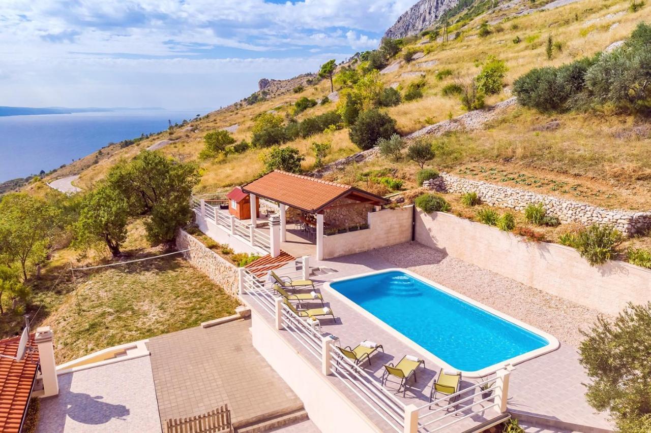 Villa Maslina, With Private 32M2Pool, Panoramic Views On 100Km Coastline, 12 Pax Lokva Rogoznica Zewnętrze zdjęcie