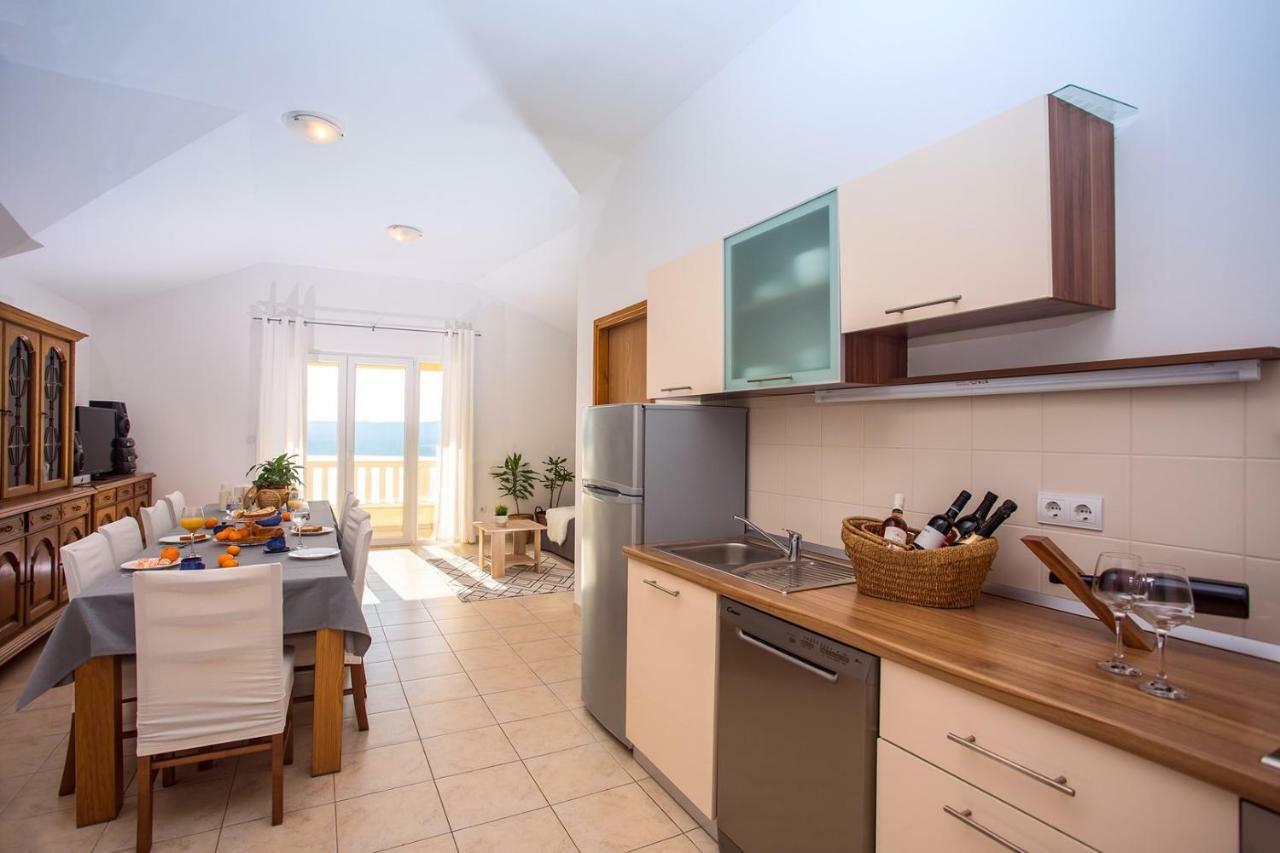 Villa Maslina, With Private 32M2Pool, Panoramic Views On 100Km Coastline, 12 Pax Lokva Rogoznica Zewnętrze zdjęcie