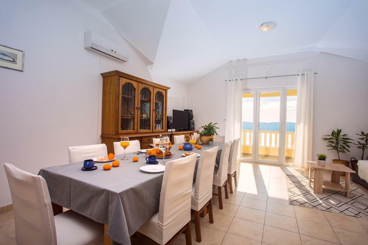 Villa Maslina, With Private 32M2Pool, Panoramic Views On 100Km Coastline, 12 Pax Lokva Rogoznica Zewnętrze zdjęcie