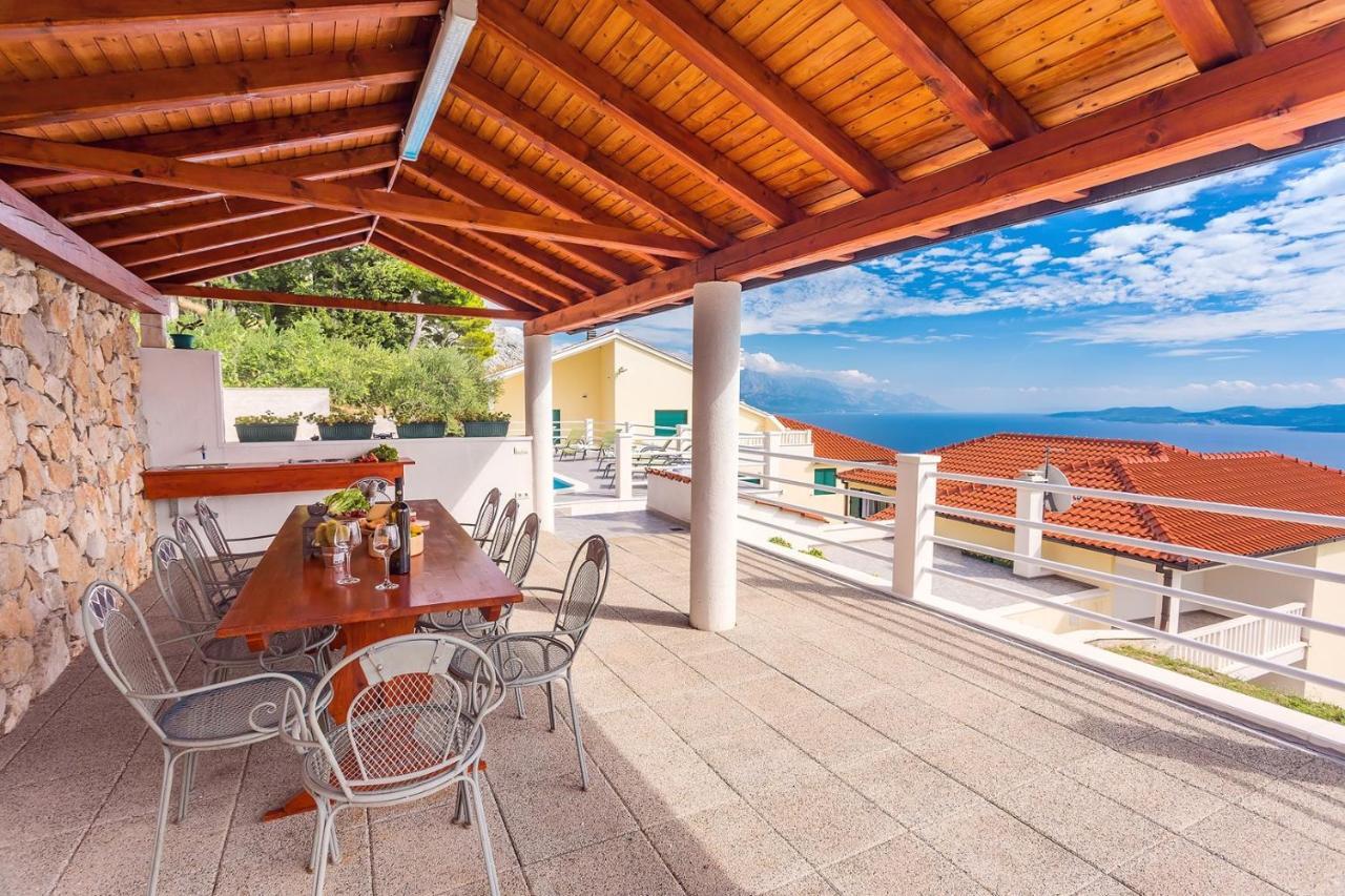 Villa Maslina, With Private 32M2Pool, Panoramic Views On 100Km Coastline, 12 Pax Lokva Rogoznica Zewnętrze zdjęcie