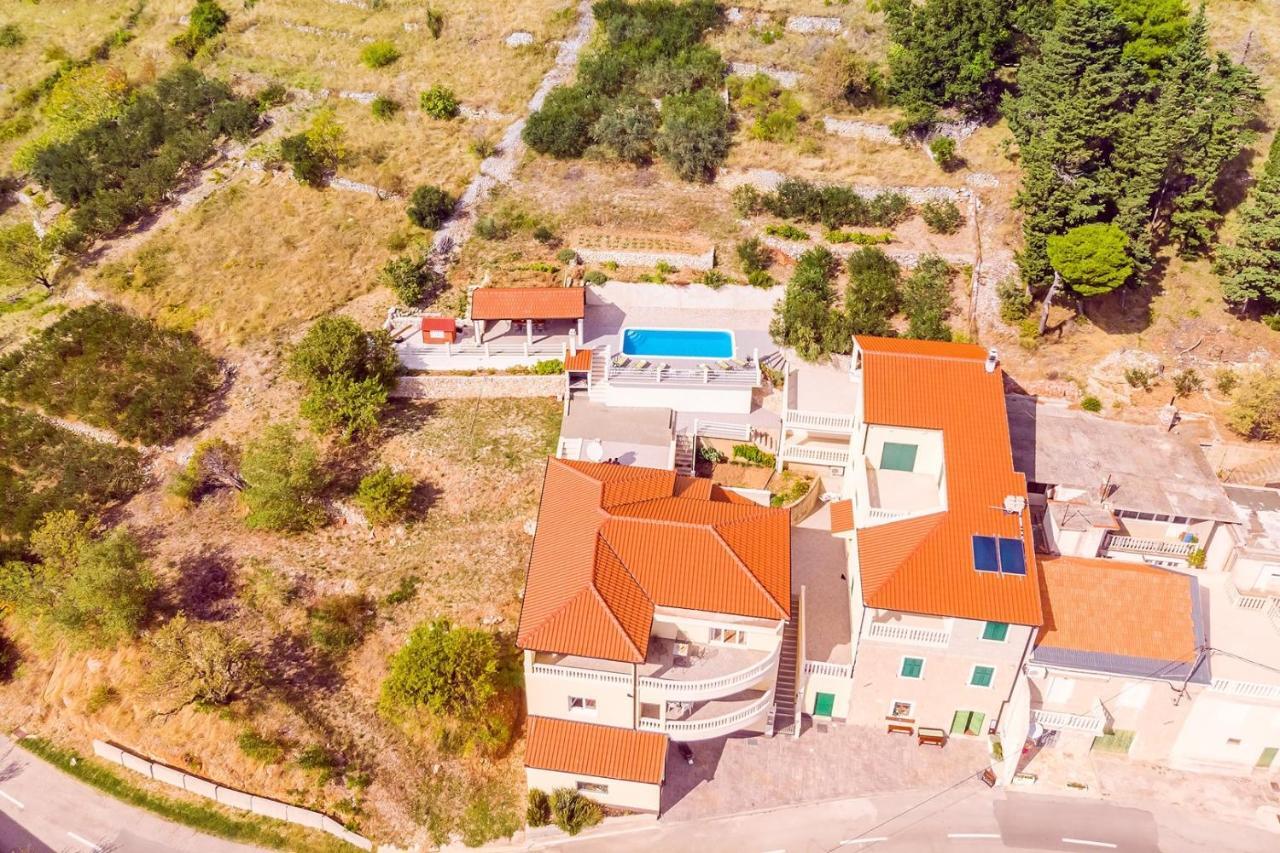 Villa Maslina, With Private 32M2Pool, Panoramic Views On 100Km Coastline, 12 Pax Lokva Rogoznica Zewnętrze zdjęcie